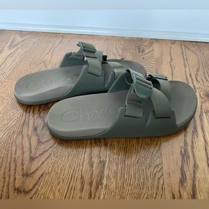 Army Green Chaco Chillos Slides MEN